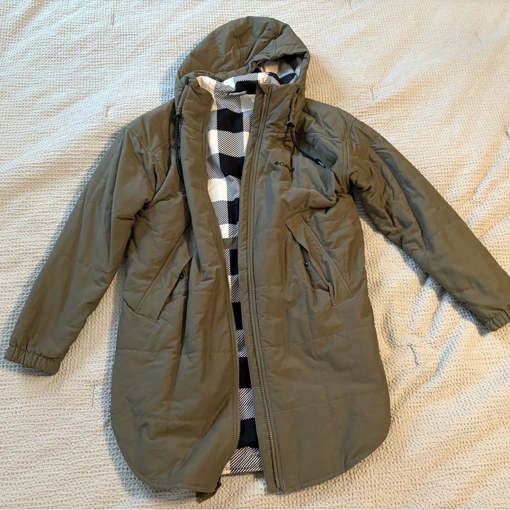 Columbia Olive Green Pea Coat